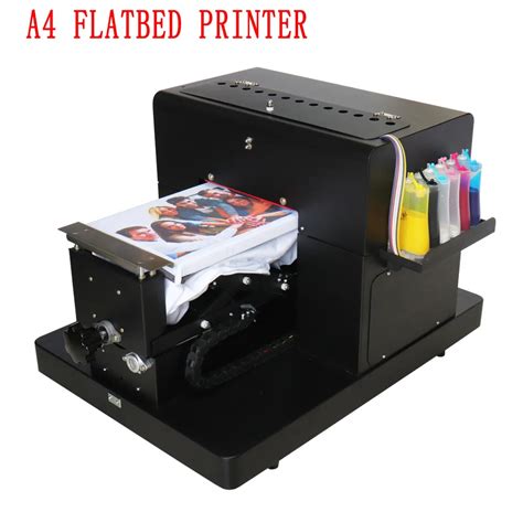 t shirt Printer A4 size Flatbed Printer 6 color clothes DTG Printing Machine For T Shirt Clothes ...