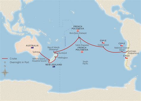 Islands of the South Pacific - Santiago (Valparaíso) to Sydney - Cruise Overview