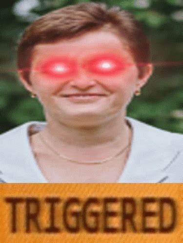 Triggered Lady With Red Eyes GIF | GIFDB.com