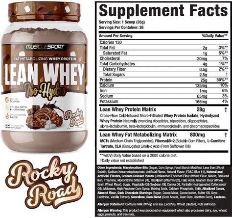 Musclesport Lean Whey Rocky Road Concludes Summer Scoops 2023