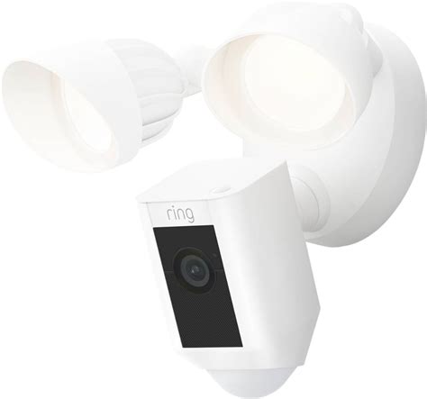 Ring Floodlight Cam Plus Outdoor Wired 1080p Surveillance Camera White B08F6GPQQ7 - Best Buy