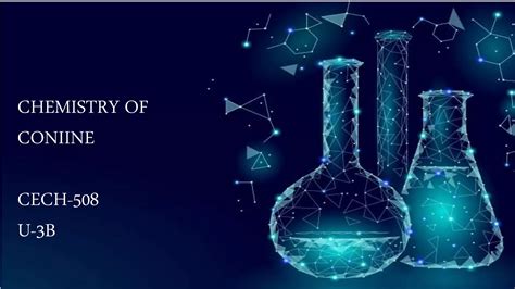 Coniine structure elucidation SLIDESHARE sem 5 bsc | PPT