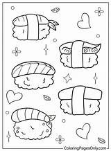 Sushi Nigiri  Free Printable Coloring Pages sketch template
