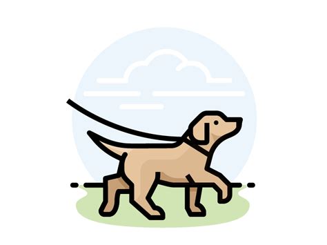 Dog Walking Outdoors by Scott Lewis #Design Popular #Dribbble #shots # ...