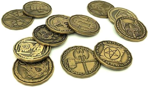 Role Playing Games Accessories & Dice Steampunk Metal Coins Coin Set ...