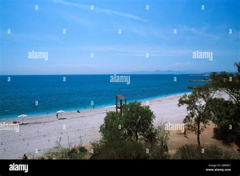 Europe Greece Athens Glyfada Beach Stock Photo - Alamy