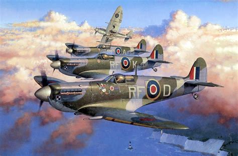 Polish Spitfire Squadron, by Jarosław Wróbel | Wwii fighter planes, Aircraft painting ...