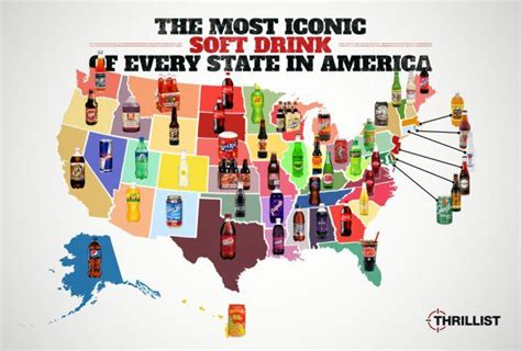 19 Unique Maps About The U.S. That Perfectly Describe America | States in america, Best soda ...