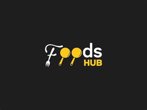 Food Logo Design | FoodsHub | Restuarent by masum bhuiyan on Dribbble