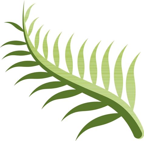 Green Tropical Leaf icon in flat style. 24333763 Vector Art at Vecteezy