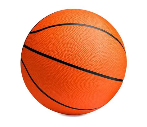 New Orange Basketball Ball Isolated White Stock Photo by ©NewAfrica ...