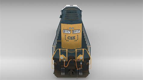 Locomotive sd40-2 train csx 3D model - TurboSquid 1514304