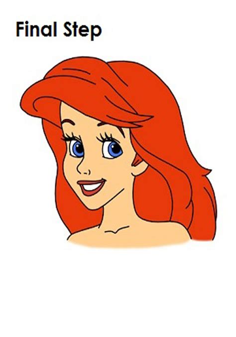 Disney Princess Drawing Ariel Face