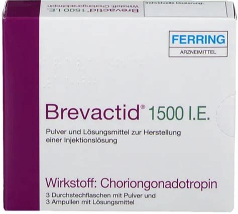 BREVACTID 1500 I.E. choriongonadotropin (chorionic gonadotropin) powder and solvent for solution ...