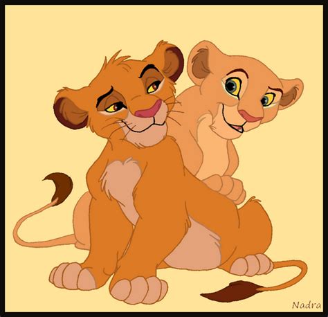 Simba and Nala as cubs « Nadra's Album | Lion king fan art, Lion king art, Simba and nala