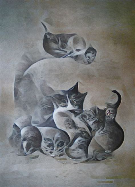 Cats & Kittens - Distorted View Imagery - Digital Art & AI, Animals ...