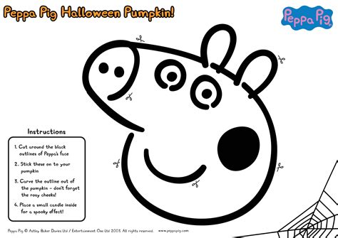 You too can make your very own Peppa pumpkin for your little piggies! | Pig halloween, Halloween ...