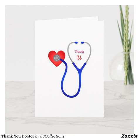 Thank You Doctor Card | Zazzle.com in 2020 | Cards, Custom greeting ...