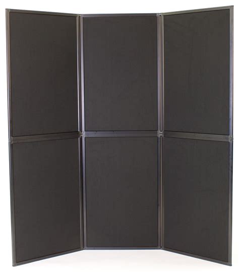 Portable Display Panels Equipped With 6 Black & Gray Panels!