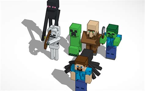 3D design Minecraft Characters - Tinkercad