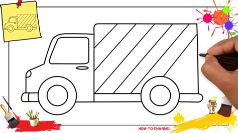 Simple Truck Drawing at PaintingValley.com | Explore collection of Simple Truck Drawing