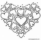 Small Heart Coloring Pages To Print sketch template