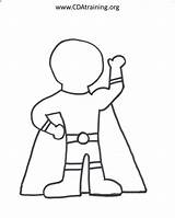 Super Hero Costume Templates Coloring Pages sketch template