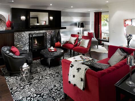 Red Black And White Living Room Find the best images of modern house decor and architectu ...