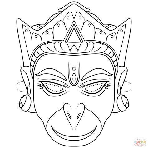 Hanuman Coloring Sheet