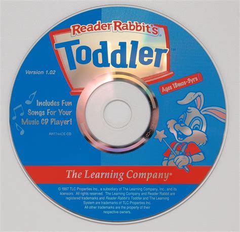 Reader Rabbit's Toddler cover or packaging material - MobyGames