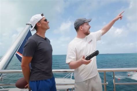 Tom Brady smashes drone off $300m yacht in Mr. Beast video