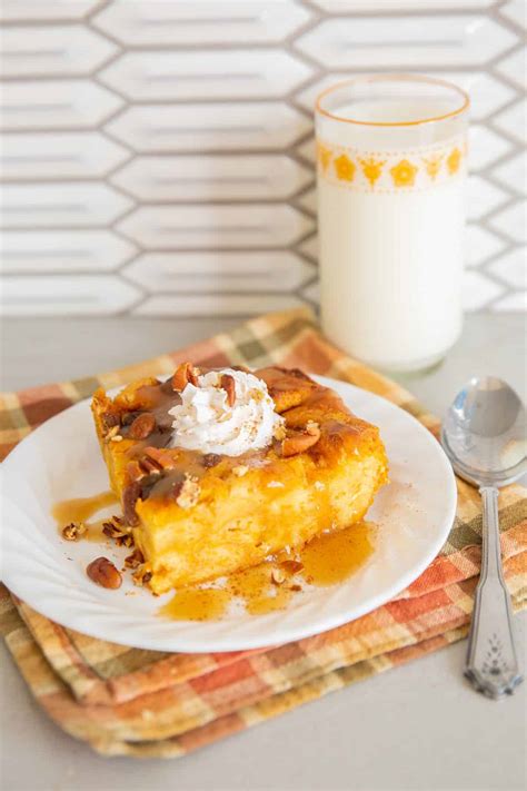 Pumpkin Bread Pudding | The Kitchen Magpie