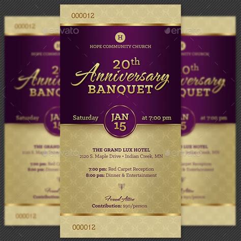 Church Anniversary Invitation Cards