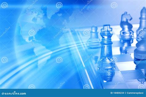 Global Trade Business Strategy Chess Background Royalty-Free Stock Image | CartoonDealer.com ...