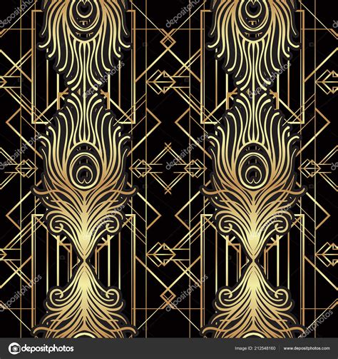 Roaring 1920's Design - Black And Gold Art Deco Designs (#1044437) - HD ...