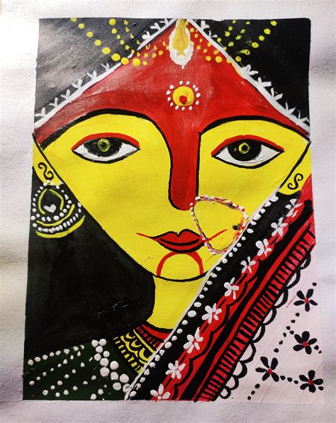 Rajasthani folk art (21 x 27 cms ) - International Indian Folk Art ...