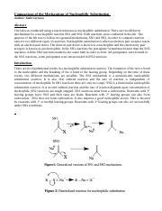 Nucleophilic Substitution Lab Report .docx - Comparison of the ...