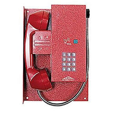 Emergency Phone Without Frame Assembly-Push Button Dial, Red | Allen Tel Products, Inc.