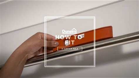 How to Fit a Curtain Pole - YouTube