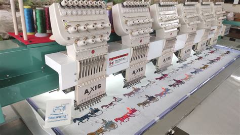 Used Multi Needle Embroidery Machine 6 head Axis 906