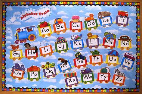 Alphabet Train Bulletin board. #ClassroomDecorations #BulletinBoard | Alphabet train, Train ...