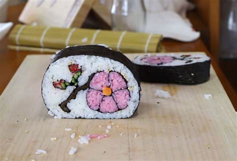 How to Make Flower Sushi Art - Amazing Food Recipe | Sushi art, Food art, Flower making