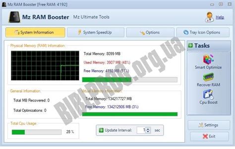 Mz RAM Booster 4.1 скачать бесплатно - BiblProg.org.ua