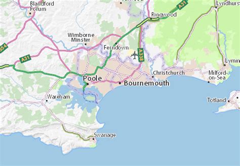 MICHELIN Bournemouth map - ViaMichelin