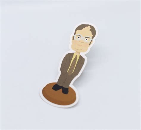 Dwight Bobblehead Sticker The Office gifts Dwight Schrute | Etsy