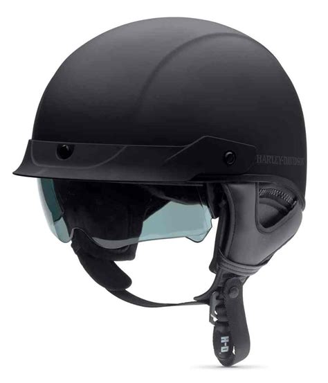 Harley-Davidson® Men's Lucid Ultra-Light Sun Shield J03 Half Helmet. 98390-16VM - Wisconsin ...