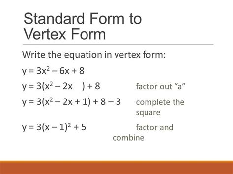 30++ Standard Form To Vertex Form Worksheet – Worksheets Decoomo