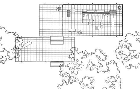 Farnsworth House Interior Plan