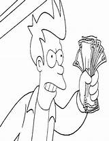 Futurama Fry Coloring Page  Free Printable Pages sketch template