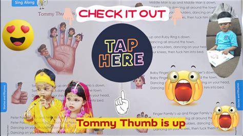 Tommy Thumb, Tommy Thumb is up, The finger family song, Mont 3 poems, upper kg poem - YouTube